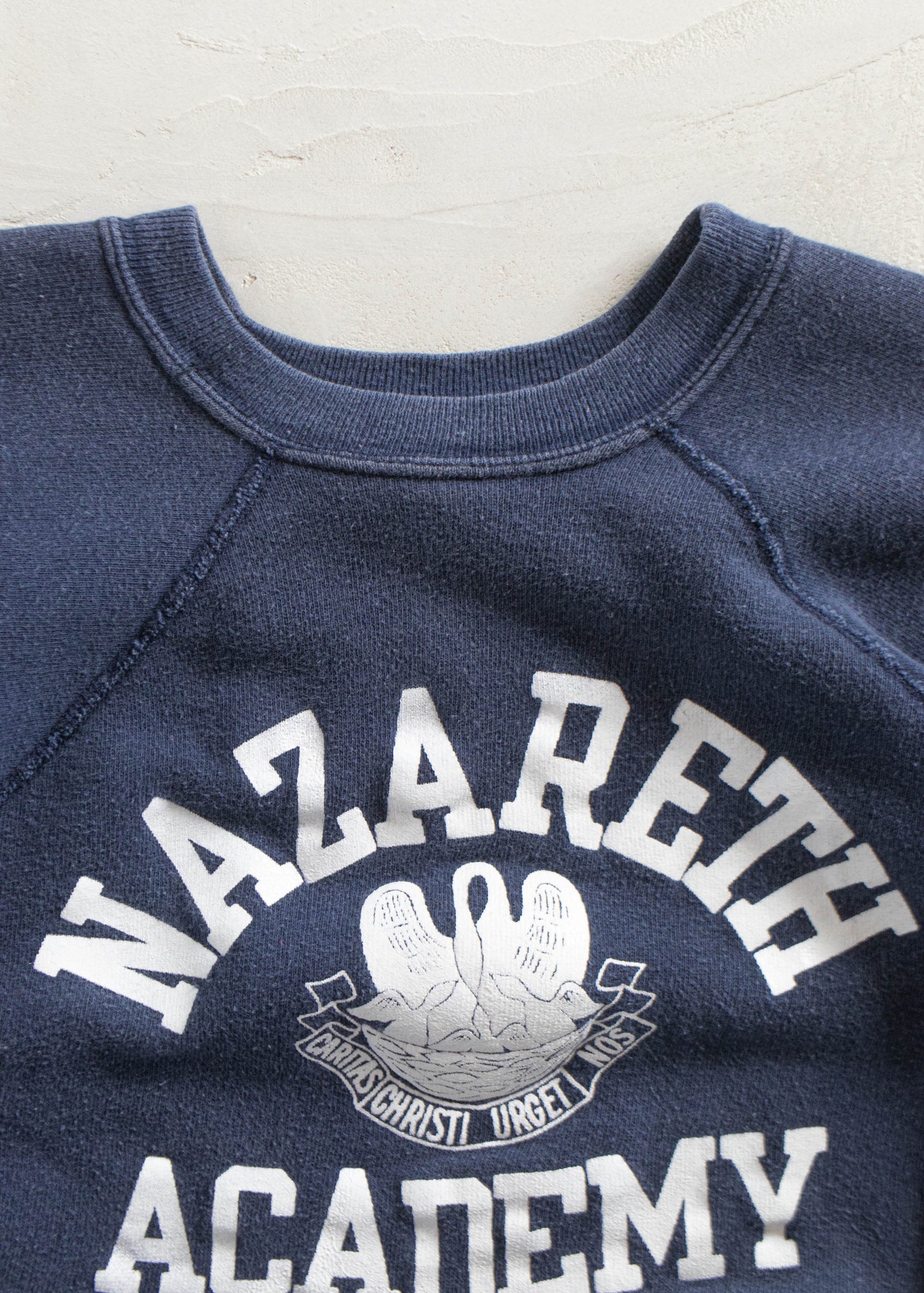Vintage 1970s Champion Blue Bar Nazareth Academy Souvenir Sweatshirt Size XS/S