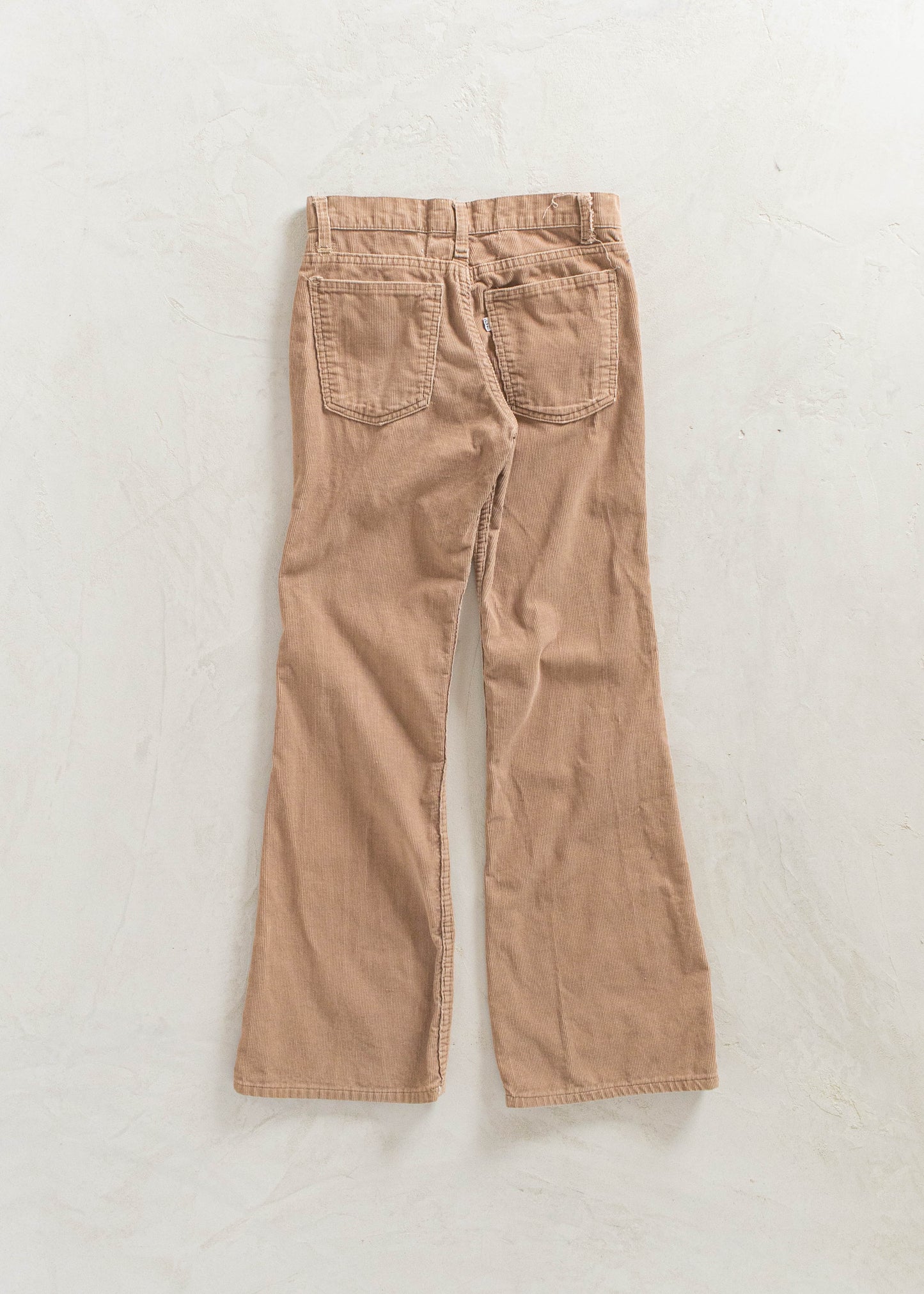 Vintage 1980s White Tab Levi's Corduroy Flare Pants Size Women's 25 Men's 28