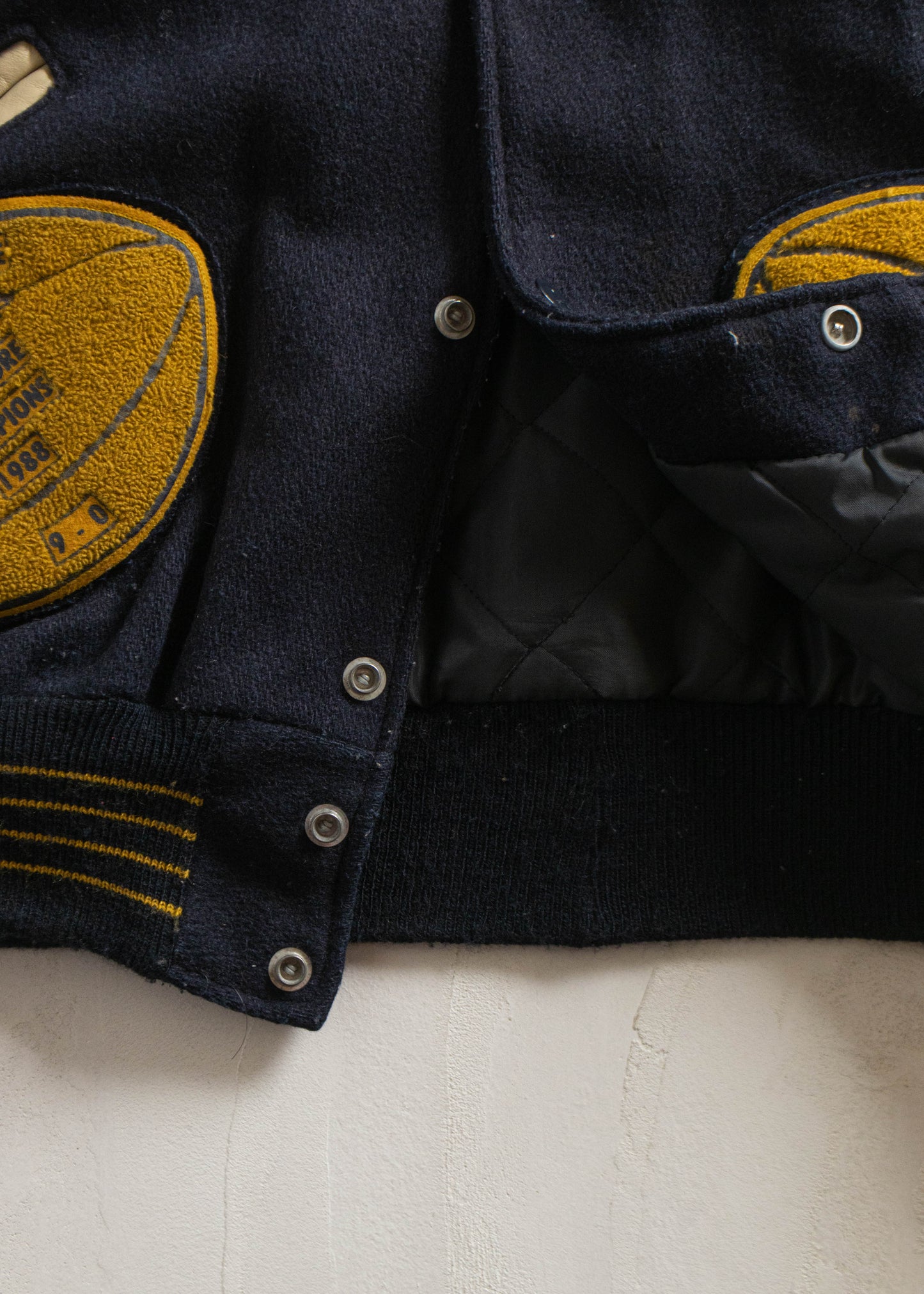 Vintage 1980s DeLong Marquette Hilltoppers Varsity Jacket Size 2XL/3XL