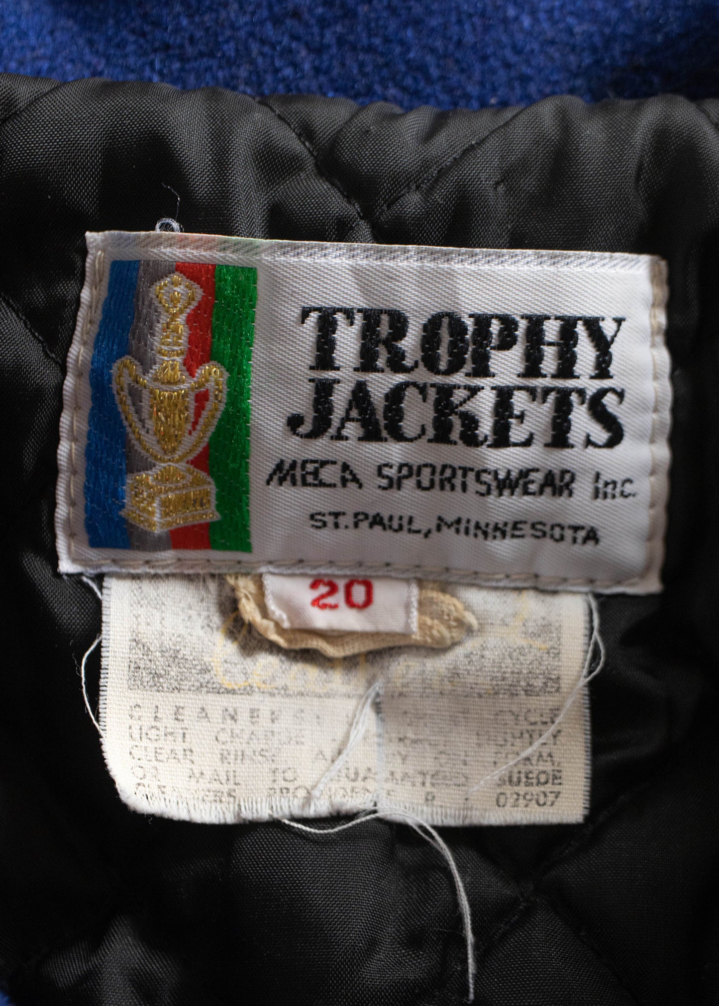 Vintage 1980s Trophy Jackets Mariners Cheerleading Varsity Jacket Size XS/S
