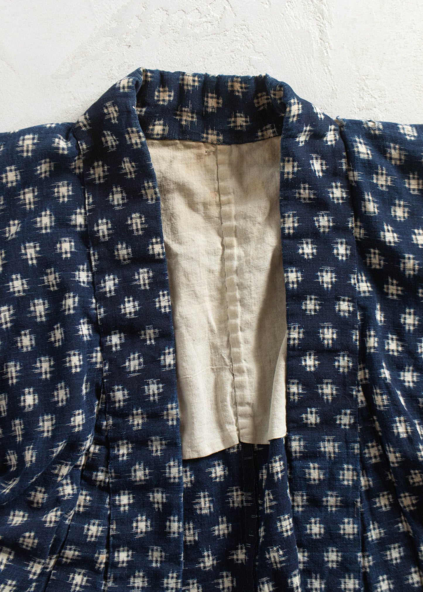 Vintage Japanese Indigo Cotton Kimono Size L/XL