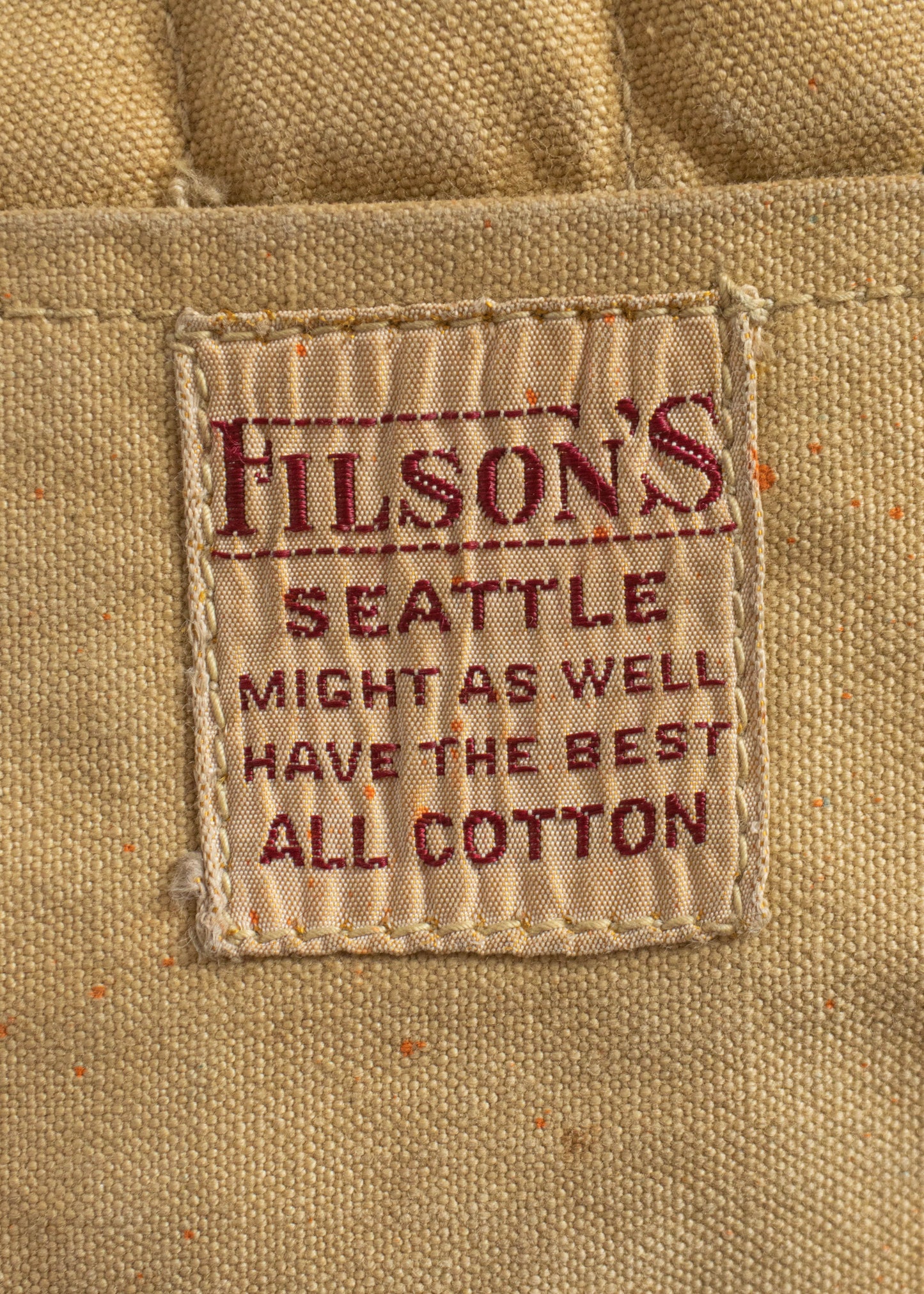 Vintage 1950s Filson Duck Canvas Hunting Vest Size M/L