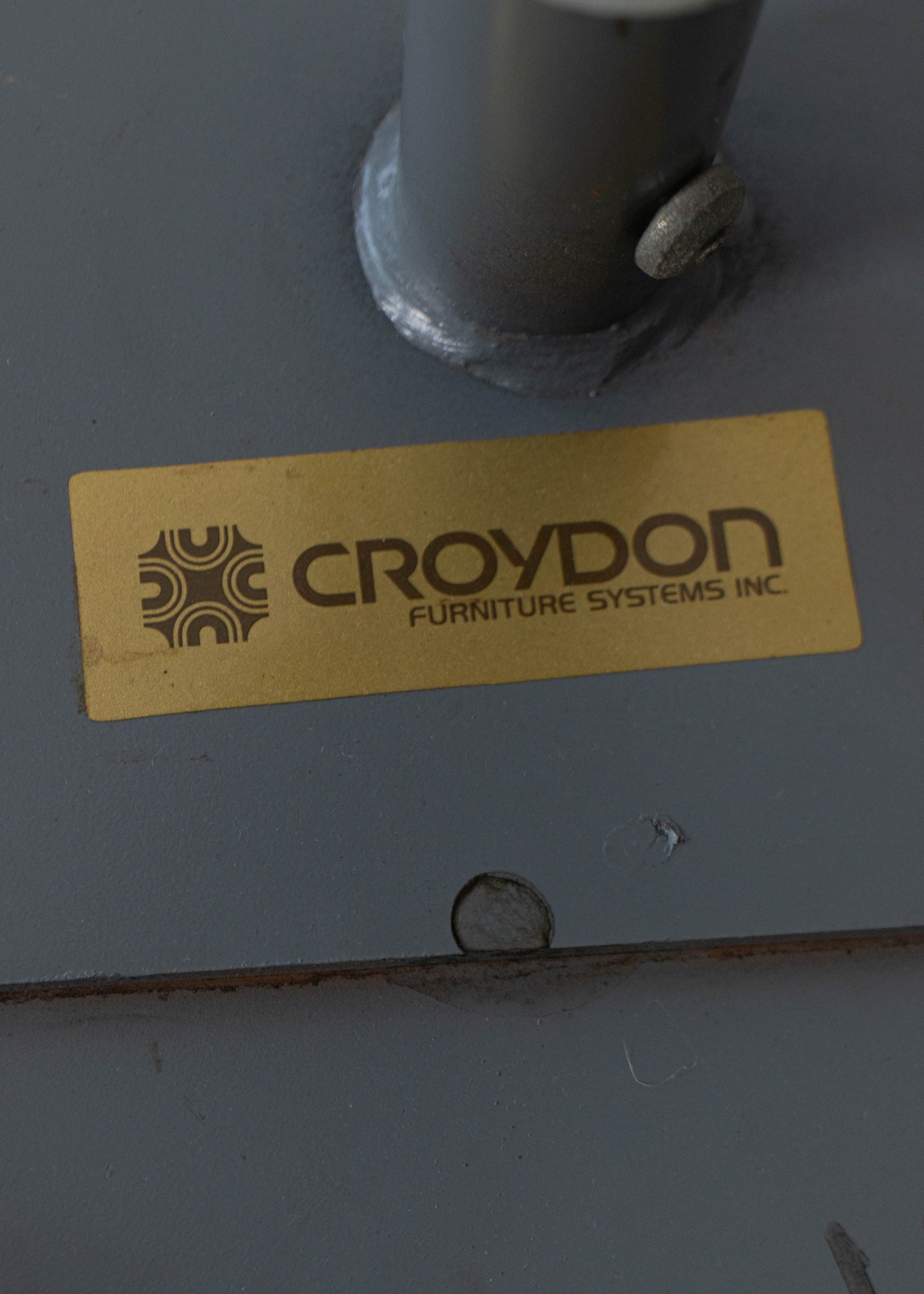 Vintage 1960s/1970s Croydon Industrial Metal Stool