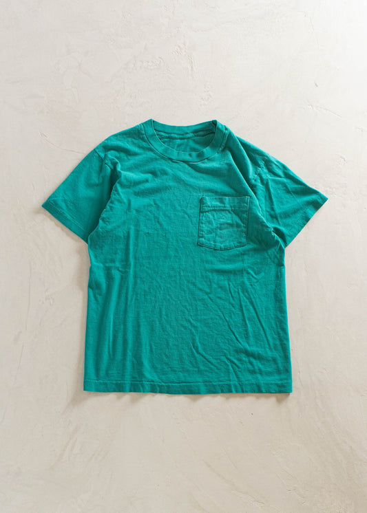 Vintage 1980s Selvedge Pocket T-Shirt Size S/M