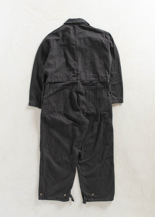 Vintage 1950s Military Issue Long Sleeve Coveralls Size L/XL