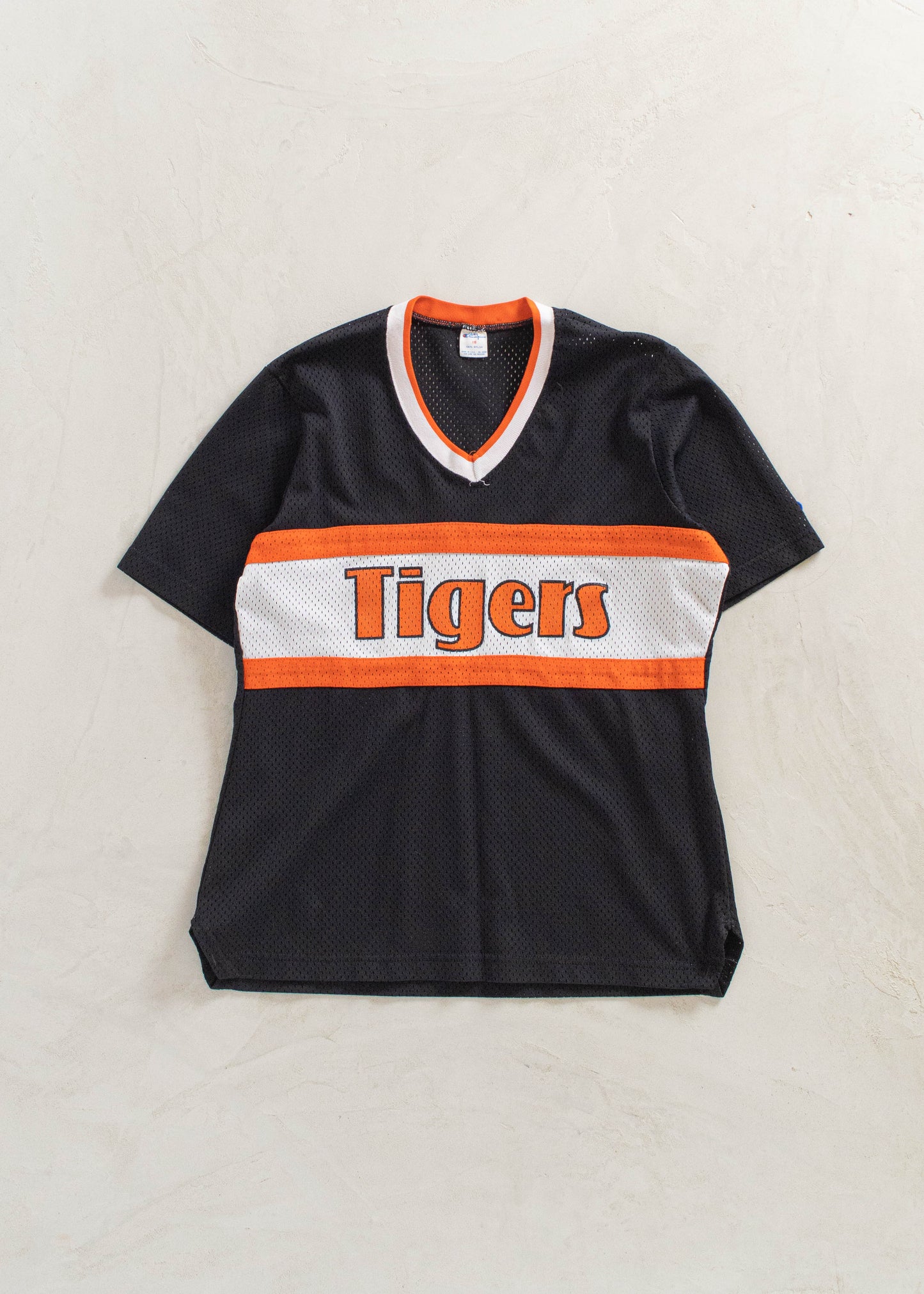 Vintage 1980s Champion Tigers Mesh Sport Jersey Size M/L
