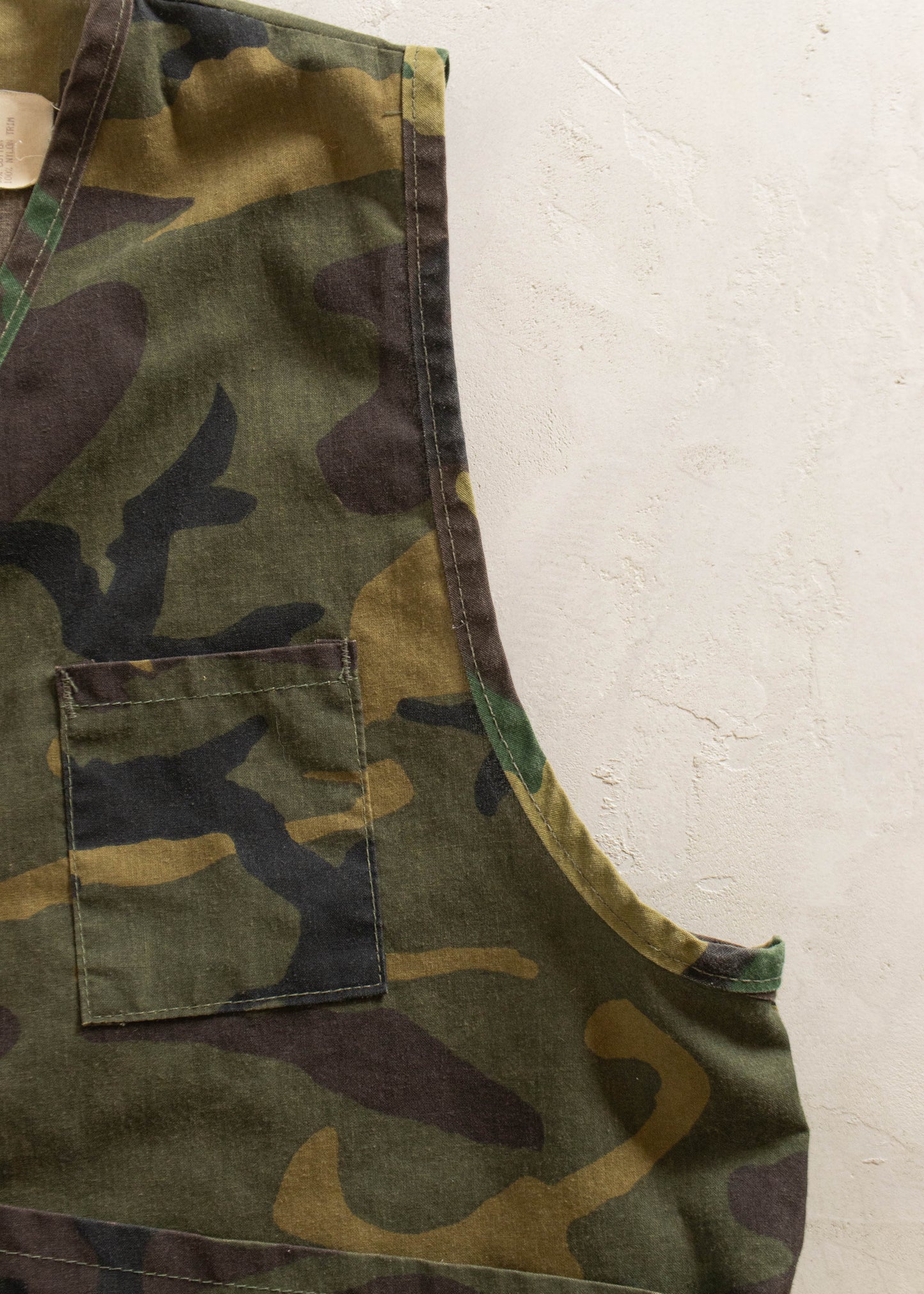 Vintage 1980s SaftBak Camo Vest Size L/XL