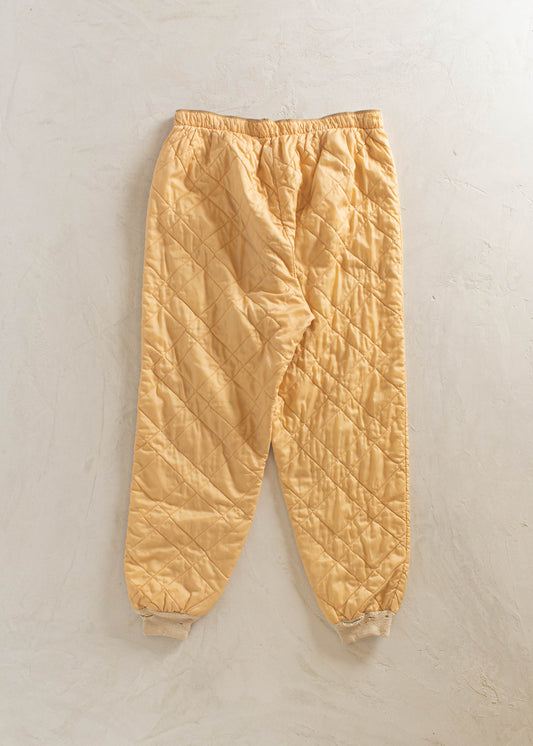 Vintage 1980s Quilted Liner Pants Size L/XL