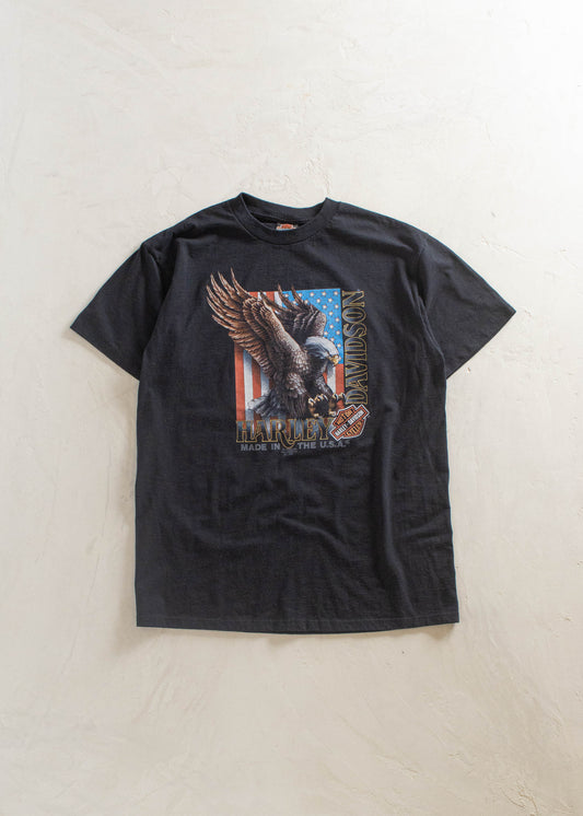 Vintage 1992 3D Emblem Harley Davidson T-Shirt Size L/XL