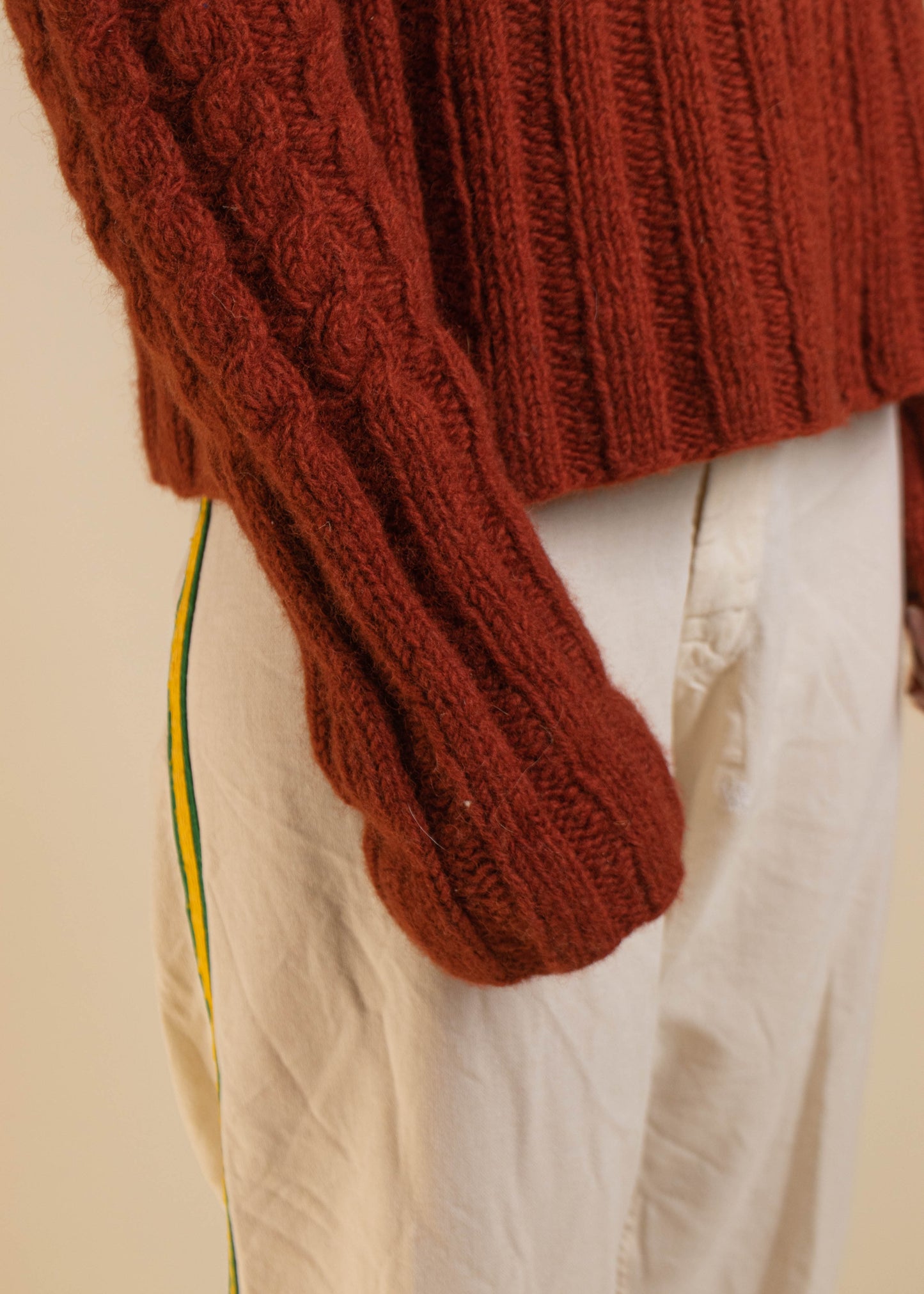 1980s Heavy Cardigan Size S/M