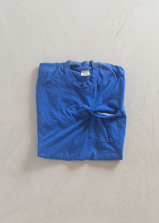 Vintage 1980s Fruit of the Loom Selvedge Pocket T-Shirt Size XS/S