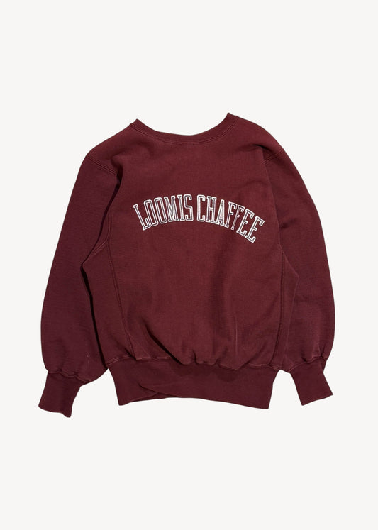 Vintage 1990s Champion Reverse Weave "Loomis Chaffee" Crewneck Sweatshirt Size S/M