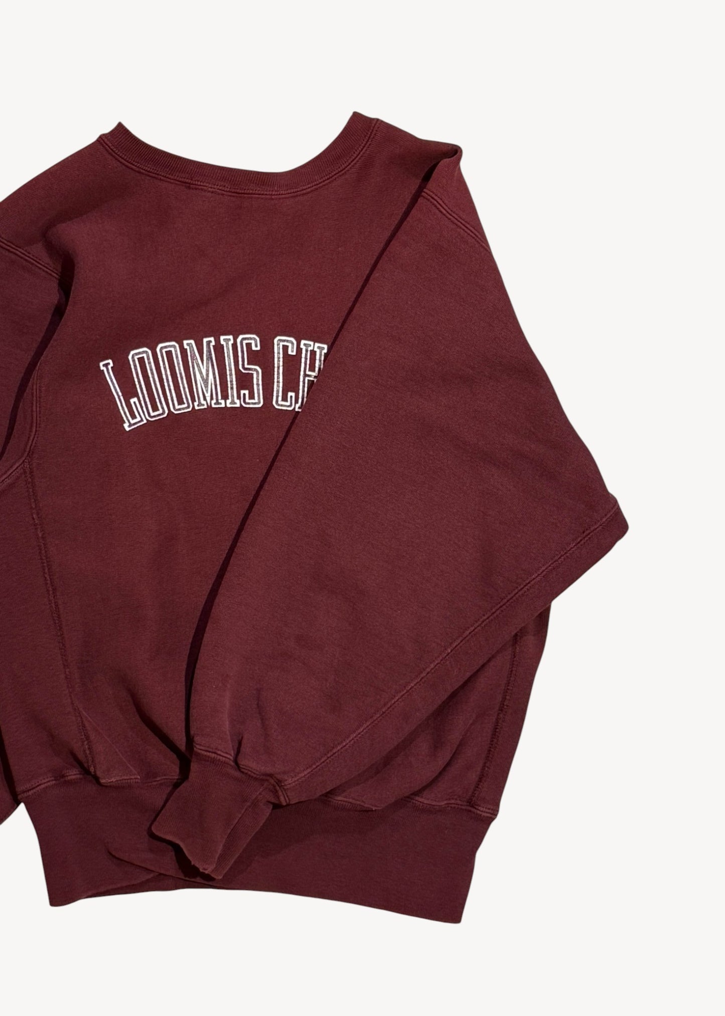 Vintage 1990s Champion Reverse Weave "Loomis Chaffee" Crewneck Sweatshirt Size S/M