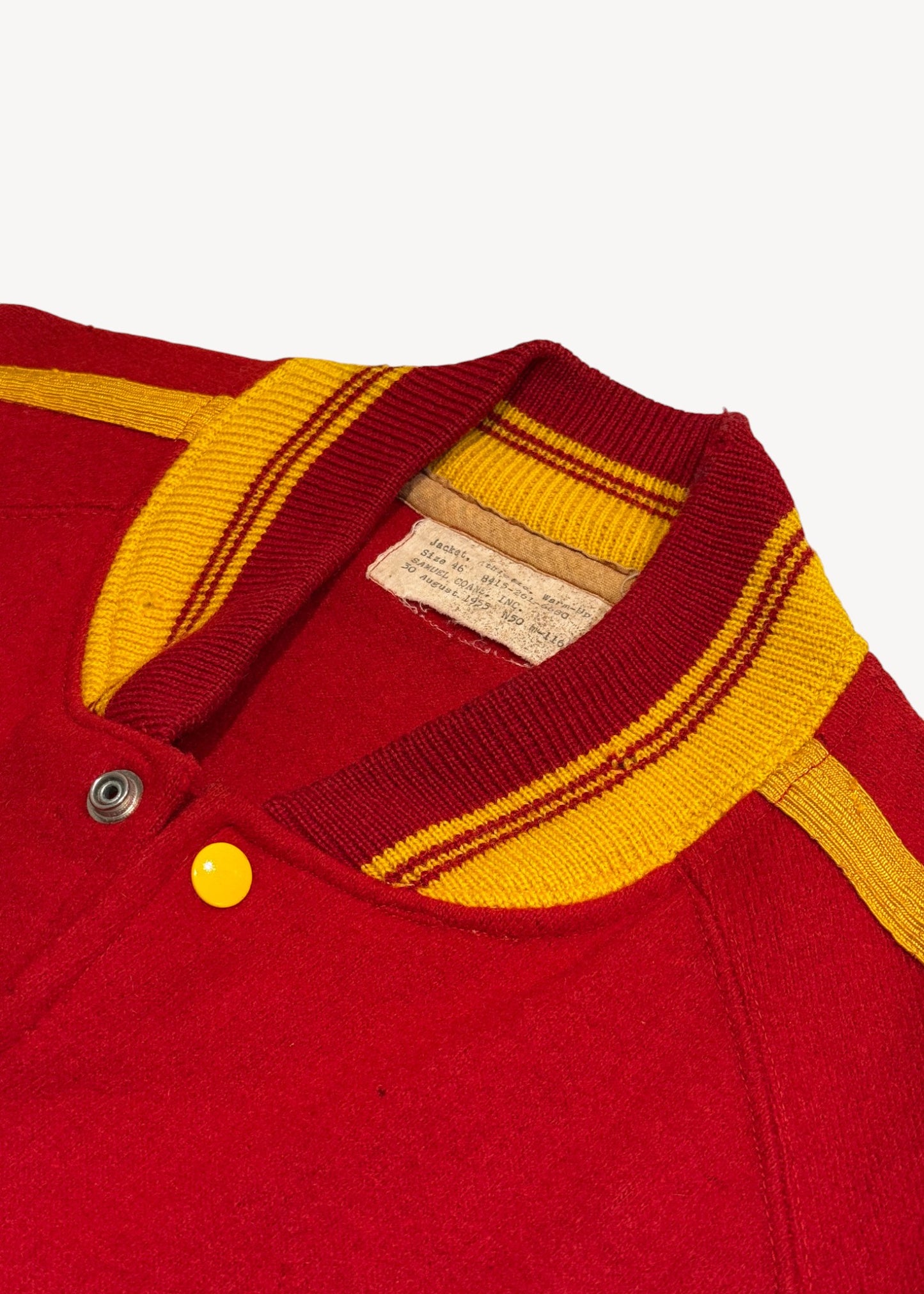 Vintage 1950s USMC Athletic Warm Up Jacket Size L/XL