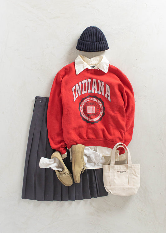 Vintage 1980s Indiana University Souvenir Sweatshirt Size S/M