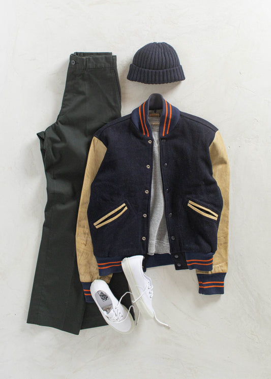 Vintage 1950s Wilson Syracuse Varsity Jacket Size XS/S