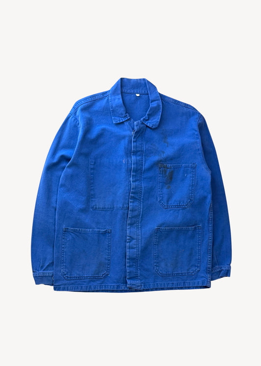 Vintage 1980s Bleu de Travail European Workwear Chore Jacket Size M/L