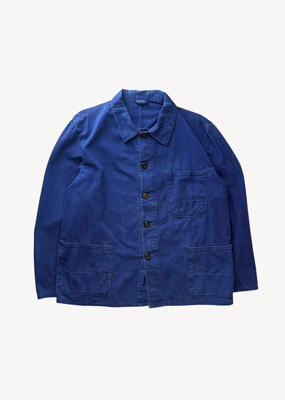 Vintage 1980s Bleu de Trvail European Workwear Chore Jacket Size L/XL