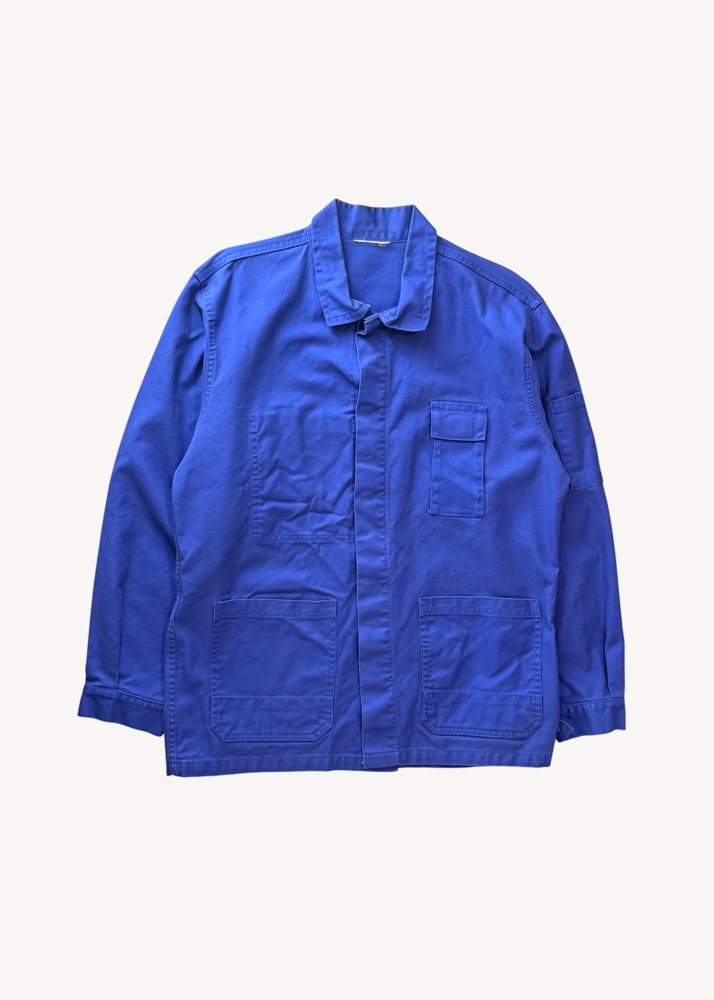 Vintage 1980s Bleu de Travail European Workwear Chore Jacket Size M/L