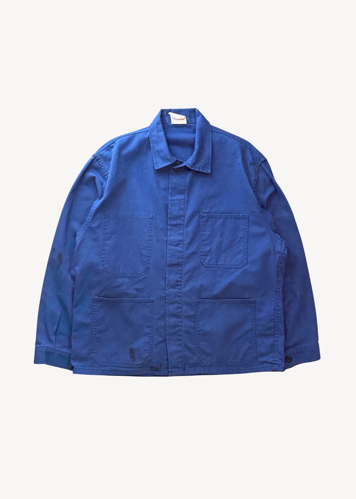 Vintage 1980s Bleu de Travail European Workwear Chore Jacket Size L/XL