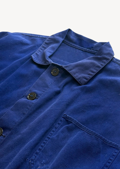 Vintage 1980s Bleu de Travail European Workwear Chore Jacket Size XL/2XL