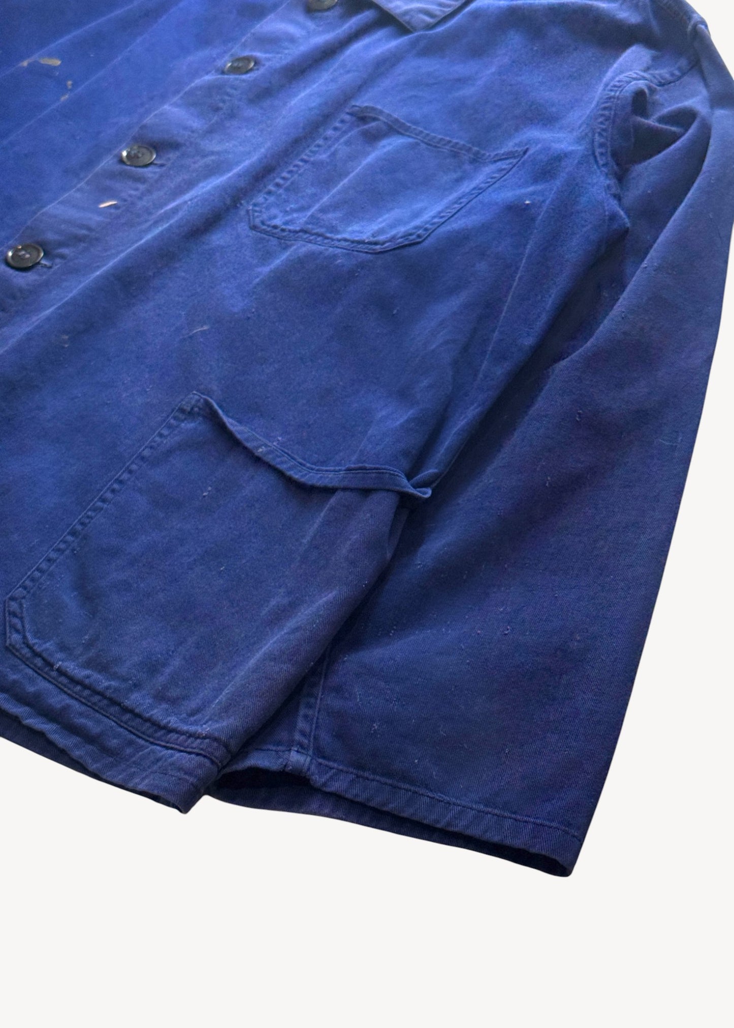 Vintage 1980s Bleu de Travail European Workwear Chore Jacket Size XL/2XL