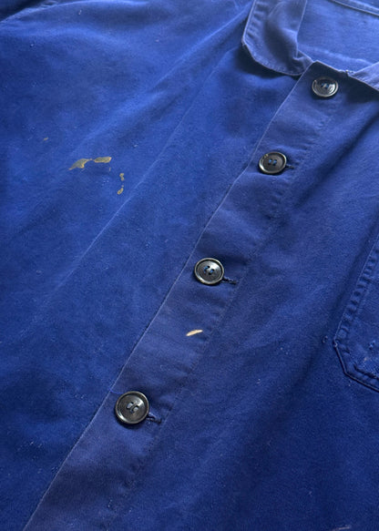 Vintage 1980s Bleu de Travail European Workwear Chore Jacket Size XL/2XL