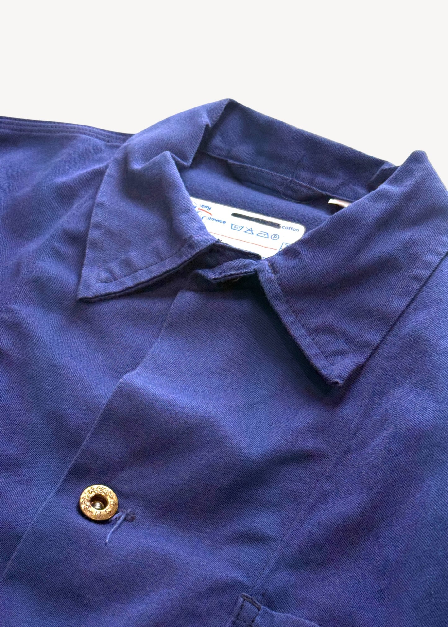 Vintage 1980s Bleu de Travail European Workwear Chore Jacket Size M/L