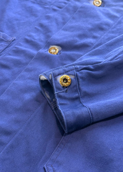 Vintage 1980s Bleu de Travail European Workwear Chore Jacket Size M/L