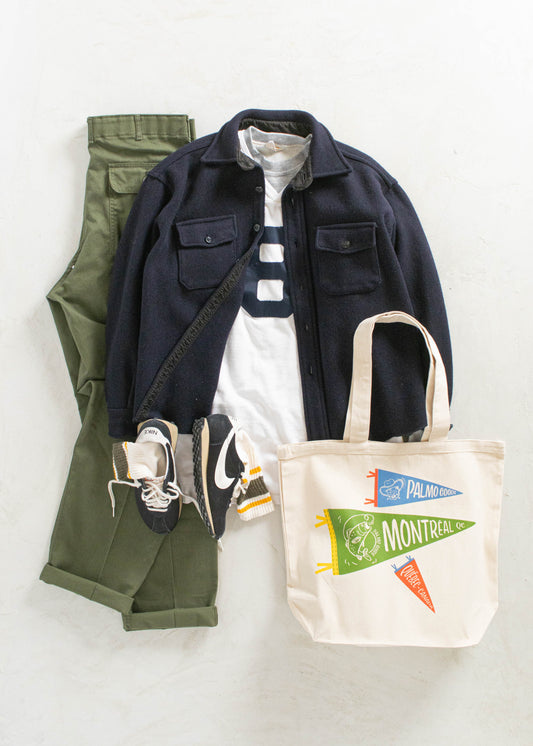 Vintage 1940s US Navy C.P.O Wool Button Up Shirt Size XL/2XL