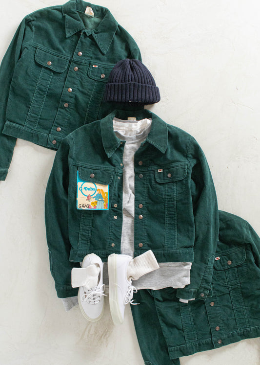 Vintage 1970s GWG Corduroy Trucker Jacket Size XS/S