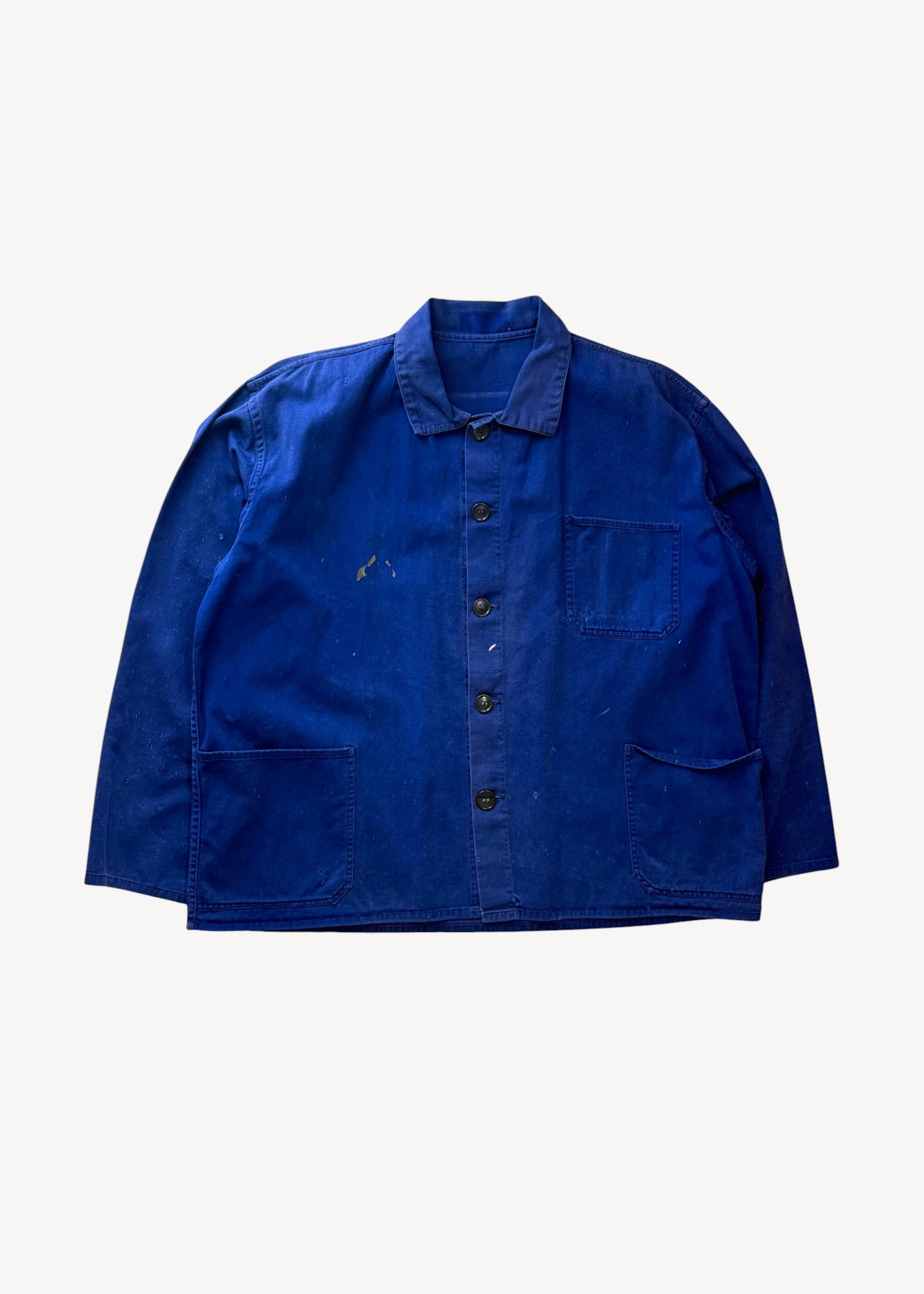 Vintage 1980s Bleu de Travail European Workwear Chore Jacket Size XL/2XL