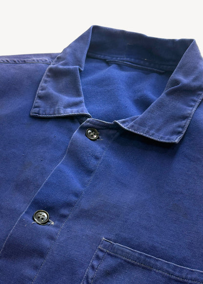 Vintage 1980s Bleu de Trvail European Workwear Chore Jacket Size L/XL