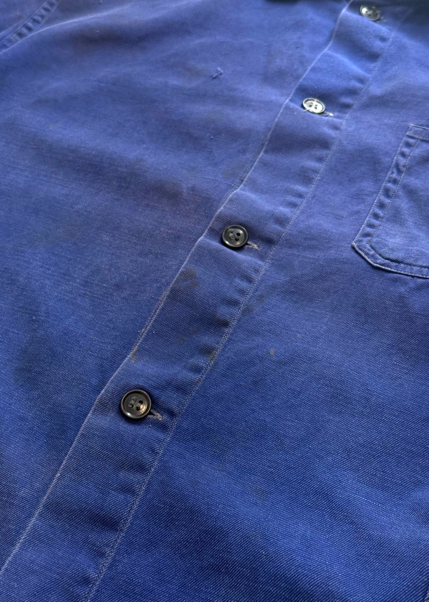 Vintage 1980s Bleu de Trvail European Workwear Chore Jacket Size L/XL