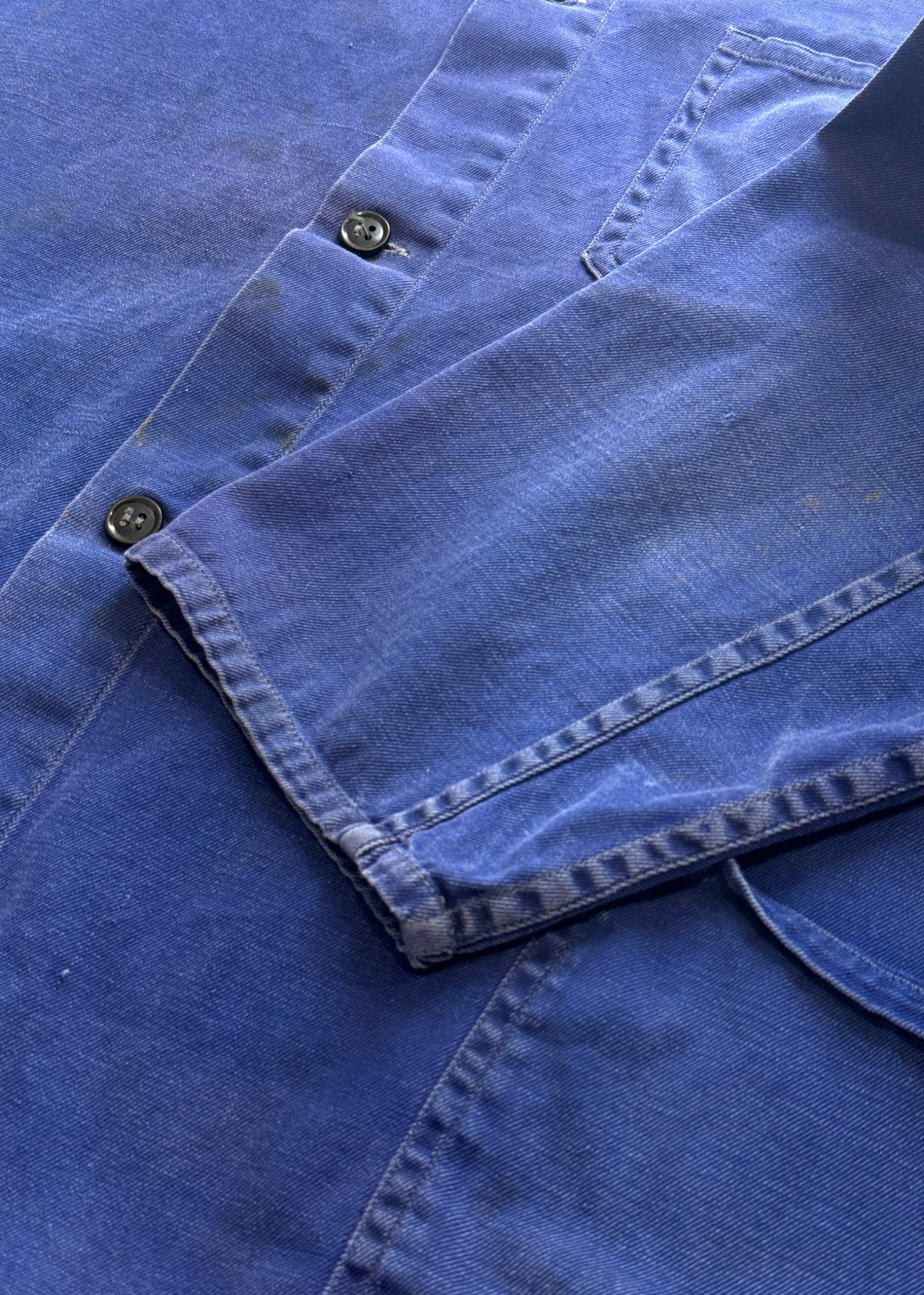 Vintage 1980s Bleu de Trvail European Workwear Chore Jacket Size L/XL