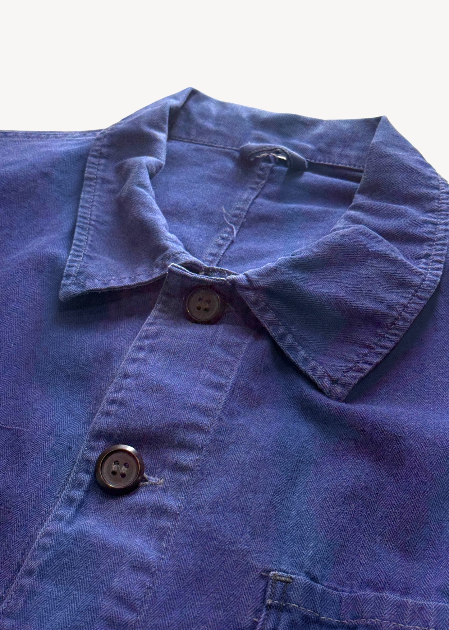 Vintage 1980s Bleu de Trvail European Workwear Chore Jacket Size L/XL