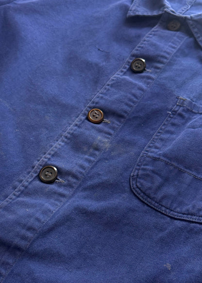 Vintage 1980s Bleu de Trvail European Workwear Chore Jacket Size L/XL