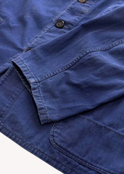 Vintage 1980s Bleu de Trvail European Workwear Chore Jacket Size L/XL