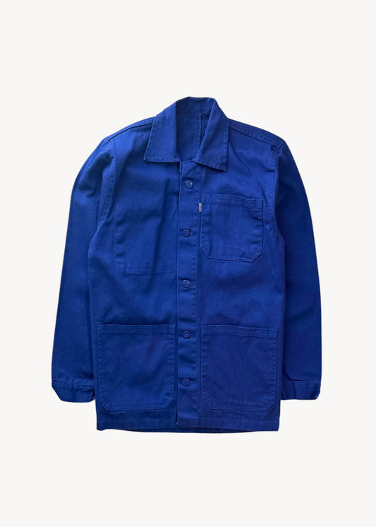 Vintage 1980s Bleu de Travail French Workwear Chore Jacket Size XS/S