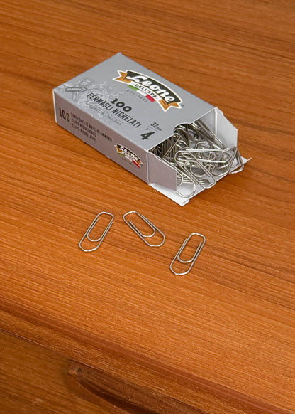 Leone Dell'Era Nickel Plated Paper Clips