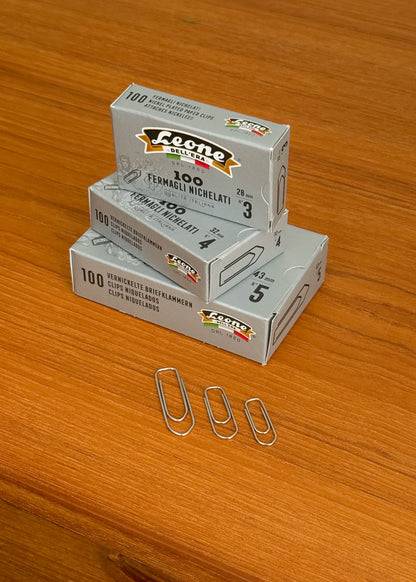 Leone Dell'Era Nickel Plated Paper Clips