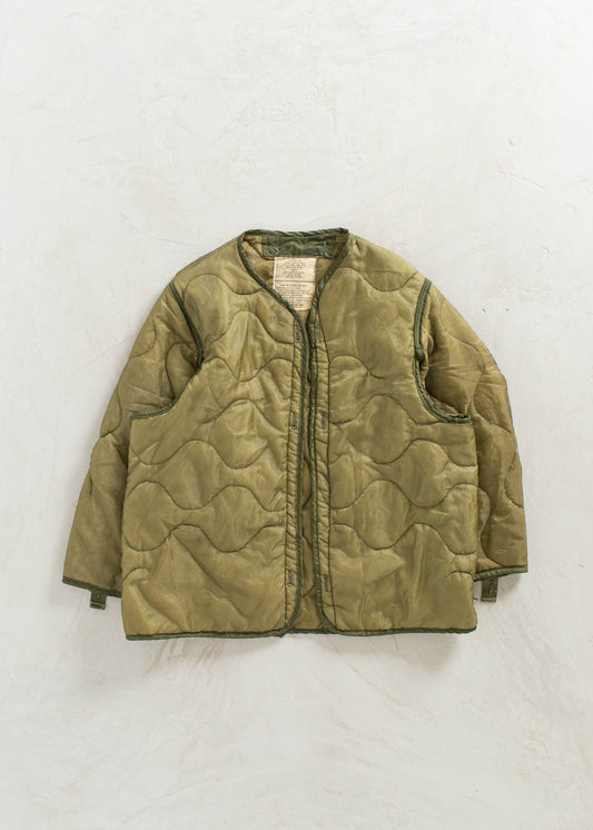Vintage 1980s Military M-65 Quilted Liner Jacket Size S/M