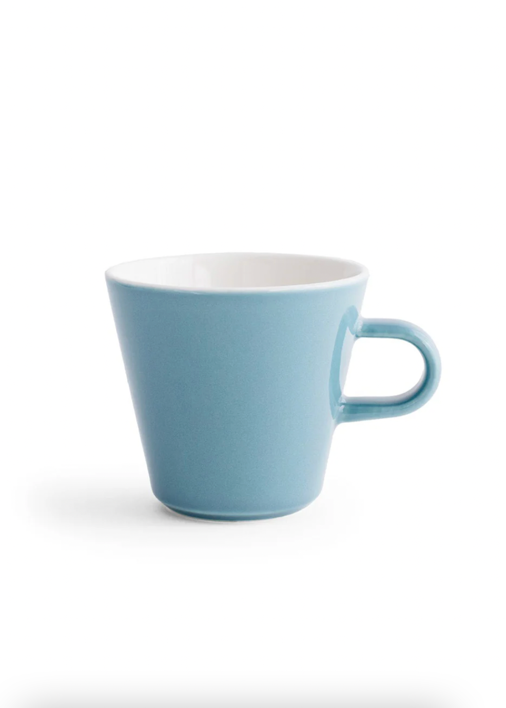 Blue mug on a white background