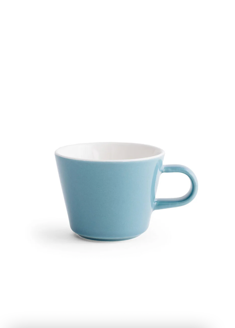 Blue mug on a white background