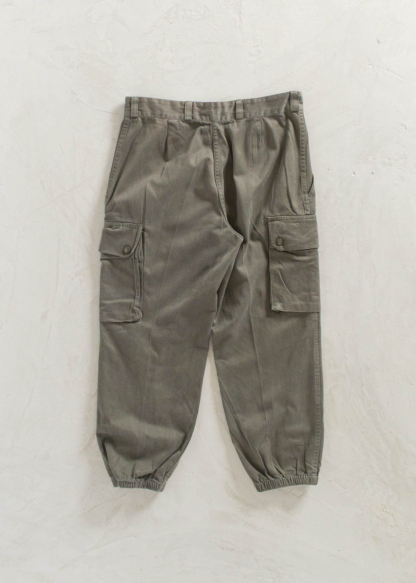 Vintage 1980s Paul Boyé French Military Cargo Pants Size Women's 28 Men's 31