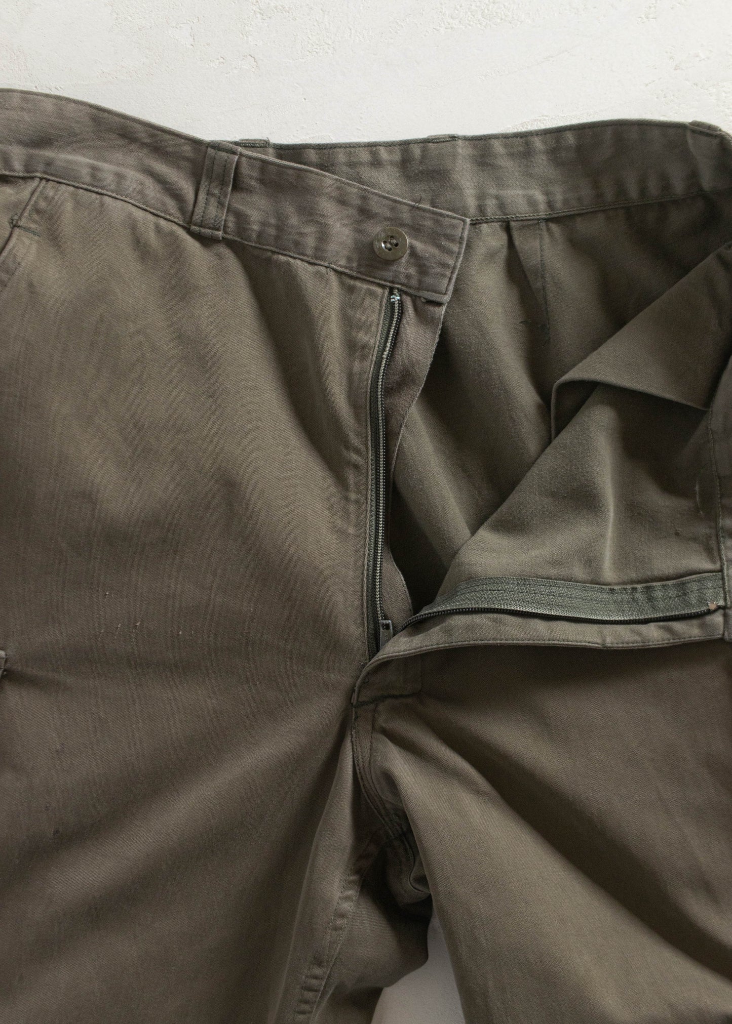 Vintage 1980s Paul Boyé French Military Cargo Pants Size Women's 30 Men's 32