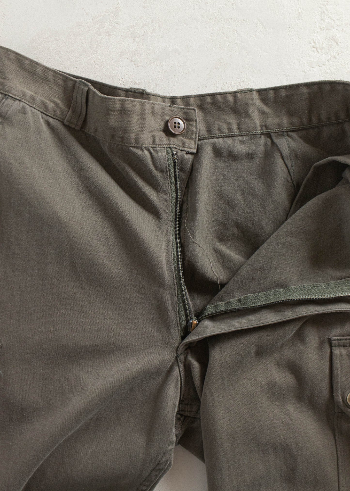 Vintage 1980s Paul Boyé French Military Cargo Pants Size Women's 29 Men's 32