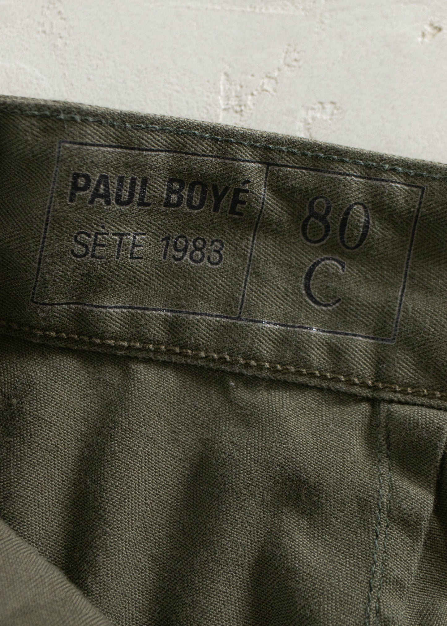 Vintage 1980s Paul Boyé French Military Cargo Pants Size Women's 27 Men's 30