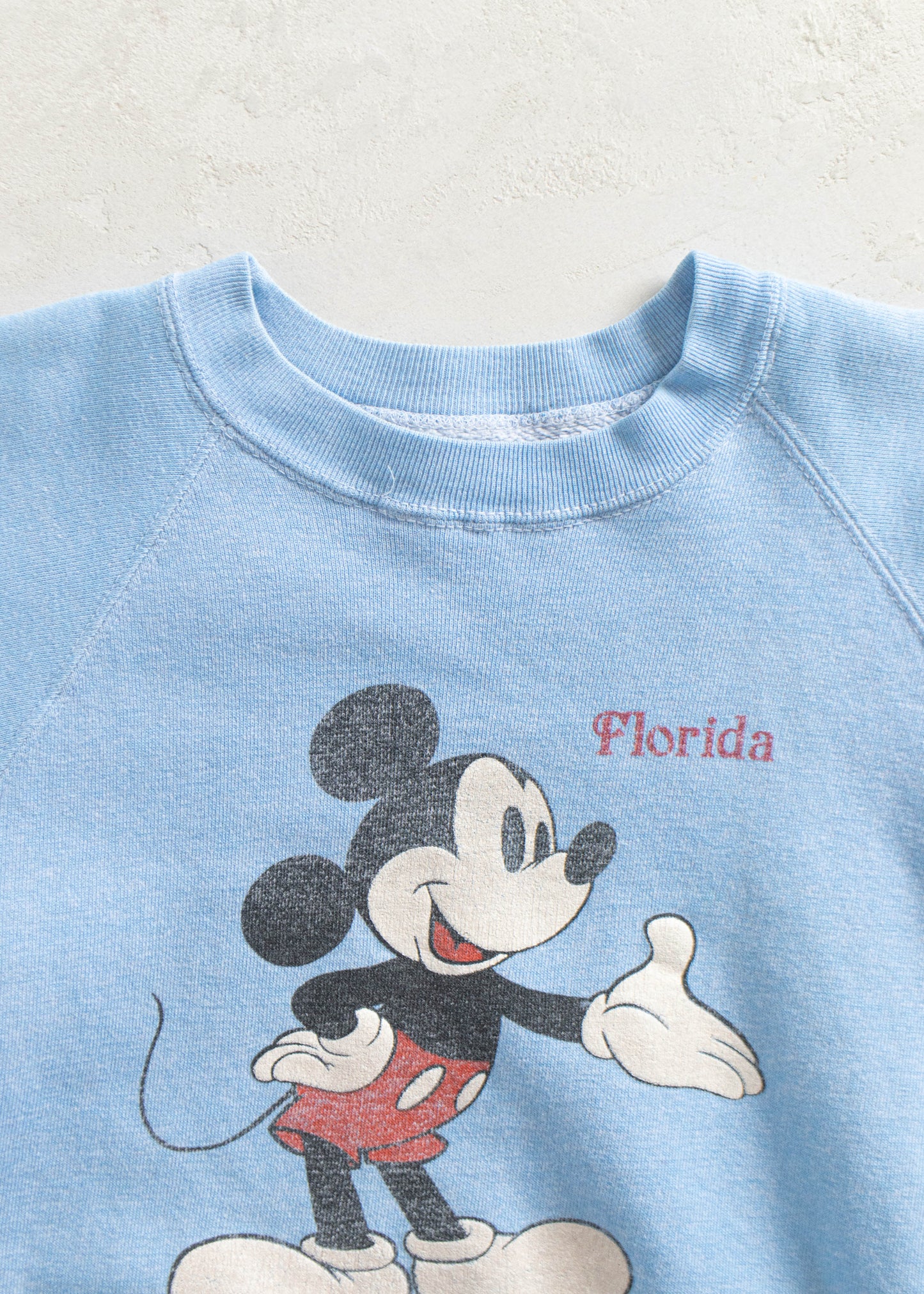 Vintage 1970s Mickey Mouse Florida Souvenir Sweatshirt Size S/M