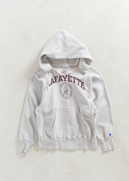Vintage 1980s Champion Lafayette University Reverse Weave Hoodie Size S/M
